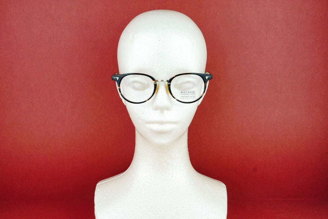【町田啓太さん着用】BJ CLASSIC メガネ SHINBARI SH-C510N C-30-1 ボストン コンビ セルロイド クラシカル BJクラシック シンバリ 鯖江 日本製 正規品
