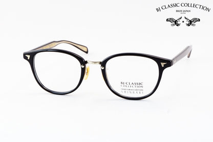 【津田健次郎さん着用】BJ CLASSIC メガネ SHINBARI SH-C548 C-1-1 ウェリントン セルロイド クラシカル ヴィンテージ 芯張り BJクラシック 鯖江 日本製 正規品