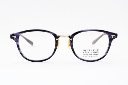 BJ CLASSIC メガネ SHINBARI SH-C548 C-90-1T ウェリントン セルロイド クラシカル ヴィンテージ 芯張り BJクラシック 鯖江 日本製 正規品