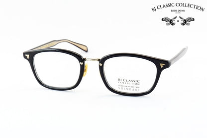 BJ CLASSIC メガネ SHINBARI SH-C579 C-1-1 ウェリントン スクエア セルロイド クラシカル ヴィンテージ 芯張り BJクラシック シンバリ 鯖江 日本製 正規品