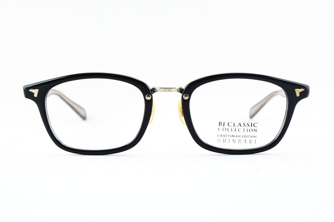 BJ CLASSIC メガネ SHINBARI SH-C579 C-1-1 ウェリントン スクエア セルロイド クラシカル ヴィンテージ 芯張り BJクラシック シンバリ 鯖江 日本製 正規品