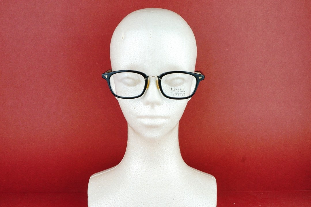 BJ CLASSIC メガネ SHINBARI SH-C579 C-1-1 ウェリントン スクエア セルロイド クラシカル ヴィンテージ 芯張り BJクラシック シンバリ 鯖江 日本製 正規品