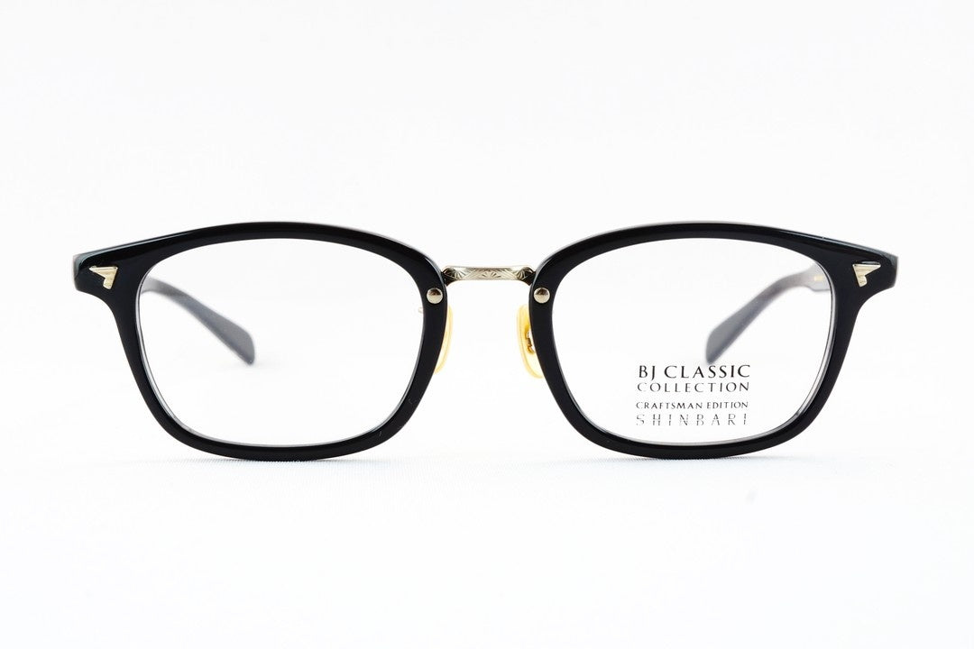 BJ CLASSIC メガネ SHINBARI SH-C579 C-1-1T スクエア ウエリントン セルロイド クラシカル ヴィンテージ 芯張り BJクラシック シンバリ 鯖江 日本製 正規品