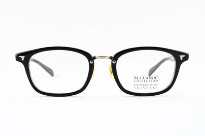 BJ CLASSIC メガネ SHINBARI SH-C579 C-1-1T スクエア ウエリントン セルロイド クラシカル ヴィンテージ 芯張り BJクラシック シンバリ 鯖江 日本製 正規品