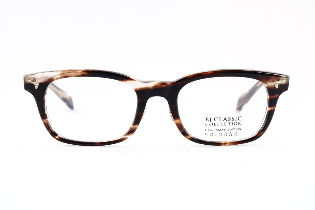 BJ CLASSIC メガネ SHINBARI SH-P503A C-30T スクエア ウエリントン セルロイド チタン クラシカル ヴィンテージ 芯張り BJクラシック シンバリ 鯖江 日本製 正規品