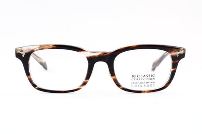 BJ CLASSIC メガネ SHINBARI SH-P503A C-30T スクエア ウエリントン セルロイド チタン クラシカル ヴィンテージ 芯張り BJクラシック シンバリ 鯖江 日本製 正規品