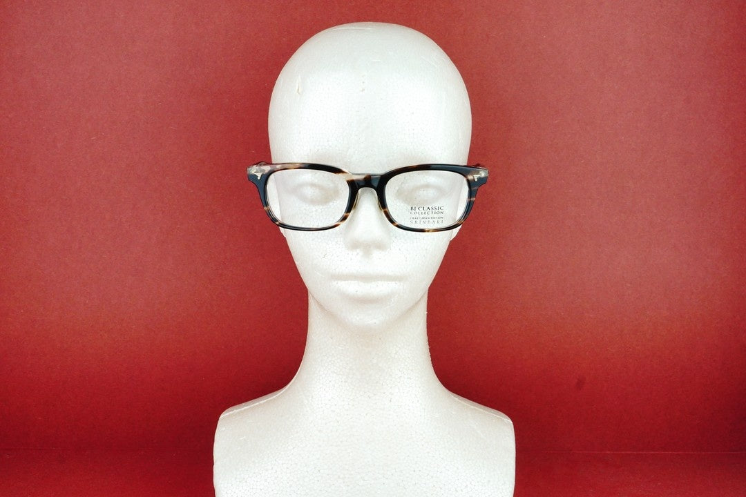 BJ CLASSIC メガネ SHINBARI SH-P503A C-30T スクエア ウエリントン セルロイド チタン クラシカル ヴィンテージ 芯張り BJクラシック シンバリ 鯖江 日本製 正規品
