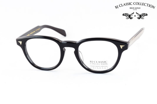 BJ CLASSIC メガネ SHINBARI SH-P569 C-1T ウェリントン セルロイド クラシカル ヴィンテージ 芯張り BJクラシック シンバリ 鯖江 日本製 正規品