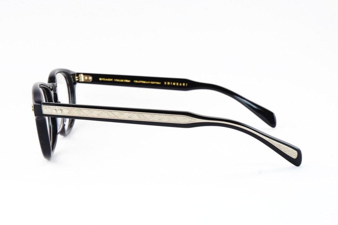 BJ CLASSIC メガネ SHINBARI SH-P569 C-1T ウェリントン セルロイド クラシカル ヴィンテージ 芯張り BJクラシック シンバリ 鯖江 日本製 正規品