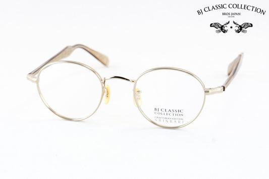 BJ CLASSIC メガネ SHINBARI SH-PM114 C-1 ボストン チタン クラシカル ヴィンテージ 芯張り BJクラシック シンバリ 鯖江 日本製 正規品