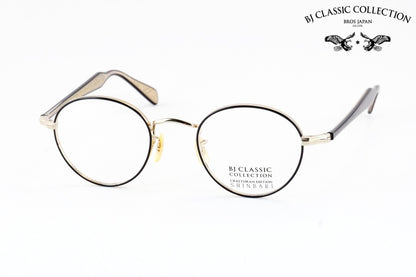 BJ CLASSIC メガネ SHINBARI SH-PM114S C-1-1F ボストン 七宝リム チタン クラシカル ヴィンテージ 芯張り BJクラシック シンバリ 鯖江 日本製 正規品