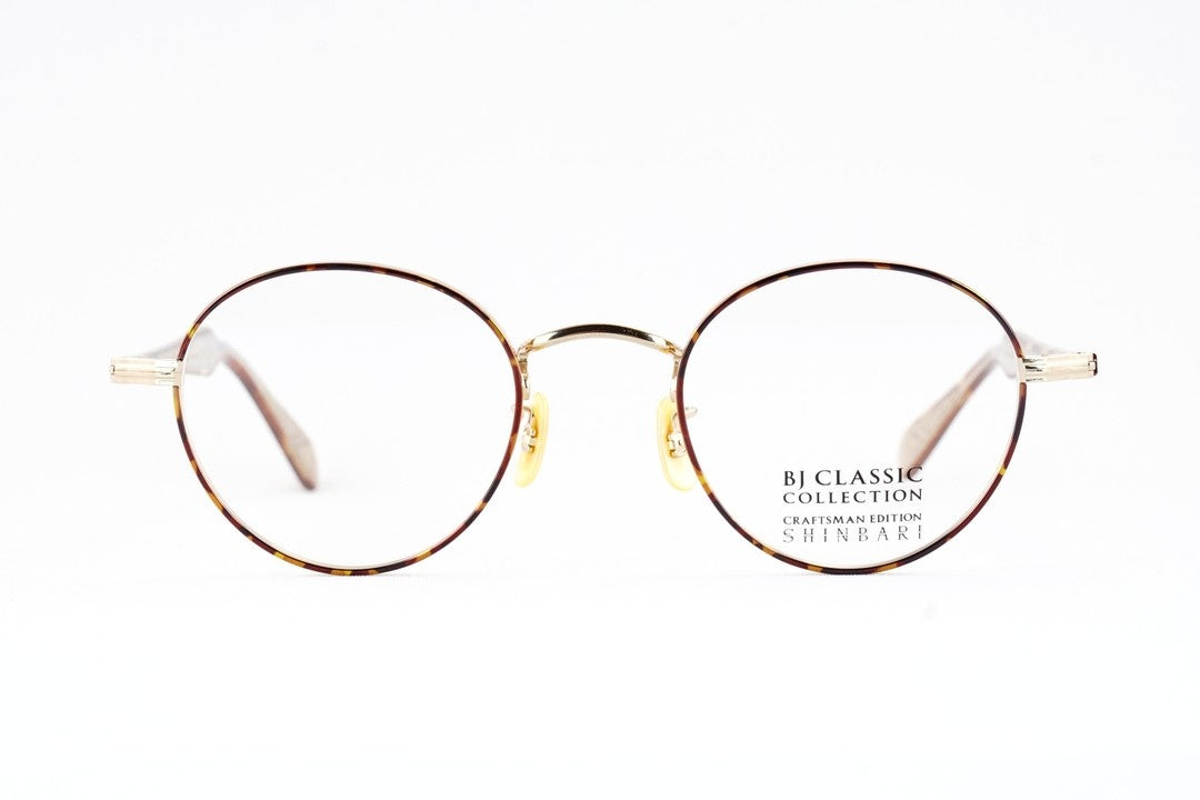 BJ CLASSIC メガネ SHINBARI SH-PM114S C-1-2F ボストン 七宝リム チタン クラシカル ヴィンテージ 芯張り BJクラシック シンバリ 鯖江 日本製 正規品