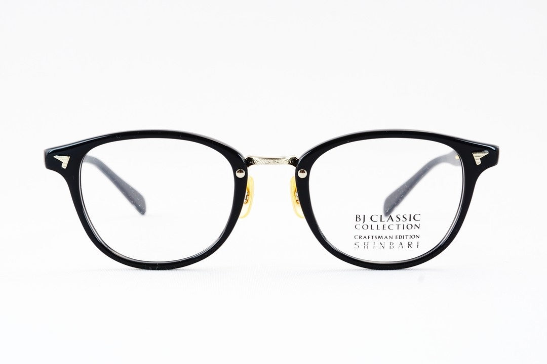 BJ CLASSIC メガネ SHINBARI SH-C548 C-1-1T ウェリントン セルロイド クラシカル ヴィンテージ 芯張り BJクラシック 鯖江 日本製 正規品