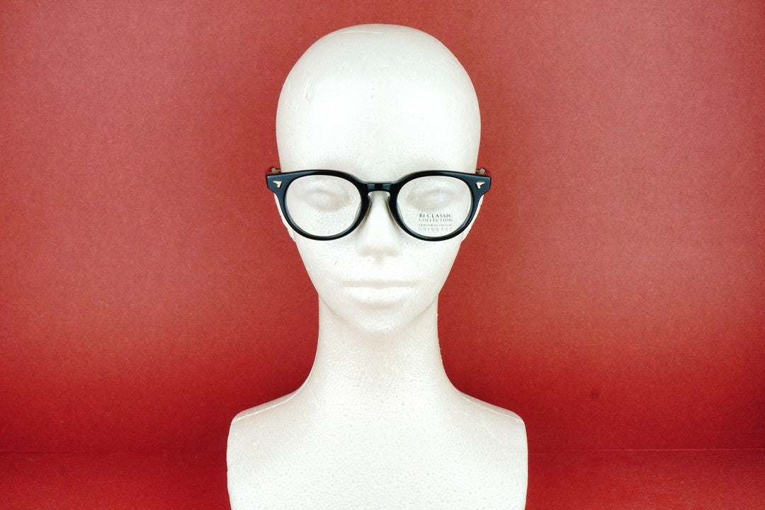 【吉野北人さん着用】BJ CLASSIC メガネ SHINBARI SH-P566 C-1 ボストン セルロイド クラシカル ヴィンテージ 芯張り BJクラシック 鯖江 日本製 正規品