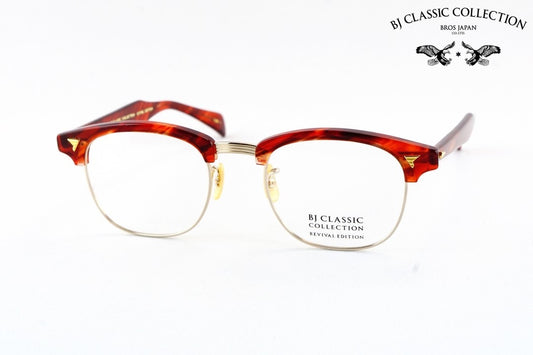 【ワンオク Takaさん着用モデル】BJ CLASSIC メガネ BROS BROW C-129-1 サーモント シリーズ ブロー セルロイド クラシカル BJクラシック 鯖江 日本製 正規品