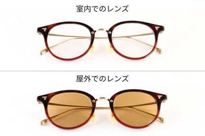 【向井康二さん着用】BJ CLASSIC 調光 サングラス SUNSHIFT S-C510N C-30-1 ボストン サンシフト セルロイド チタン クラシカル BJクラシック 鯖江 日本製 正規品