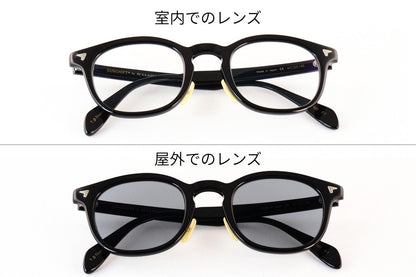 BJ CLASSIC 調光 サングラス SUNSHIFT S-P551 C-1 サンシフト ウェリントン セルロイド チタン クラシカル BJクラシック 鯖江 日本製 正規品