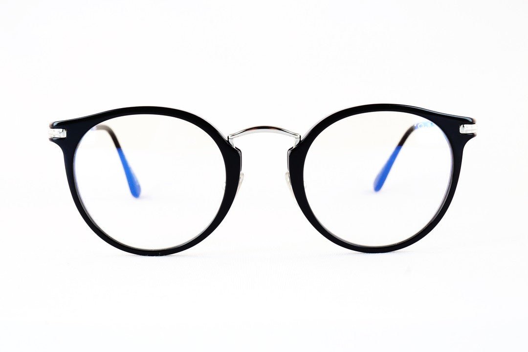TOM FORD ブルーライトカット TF5714-D-B 001 ボストン 丸メガネ メンズ レディース 眼鏡 おしゃれ アジアンフィット メガネ トムフォード