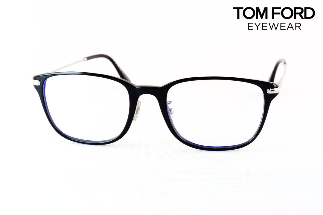 TOM FORD ブルーライトカット TF5715-D-B 001 スクエアメンズ レディース 眼鏡 おしゃれ アジアンフィット メガネ トムフォード