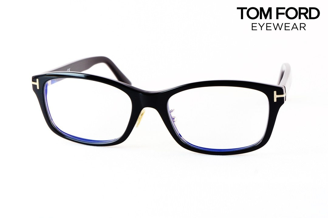 TOM FORD メガネ TF5724-D-B 001 スクエア ブルーライトカット ITALY イタリア製 トムフォード