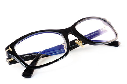 TOM FORD メガネ TF5724-D-B 001 スクエア ブルーライトカット ITALY イタリア製 トムフォード