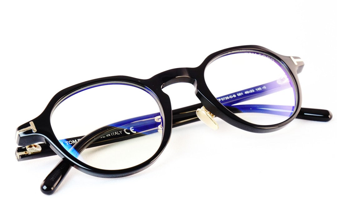 TOM FORD ブルーライトカット TF5726-D-B 001 クラウンパント ボストンメンズ レディース おしゃれ アジアンフィット