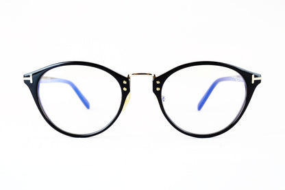 TOM FORD ブルーライトカット TF5728-D-B 001 ボスリントン ウェリントン ボストン メンズ レディース 眼鏡 アジアンフィット メガネ コンビネーション トムフォード