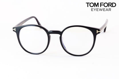 TOM FORD ブルーライトカット TF5796-K-B 001 ボストン クラシカル セルフレーム メガネ フレーム トムフォード