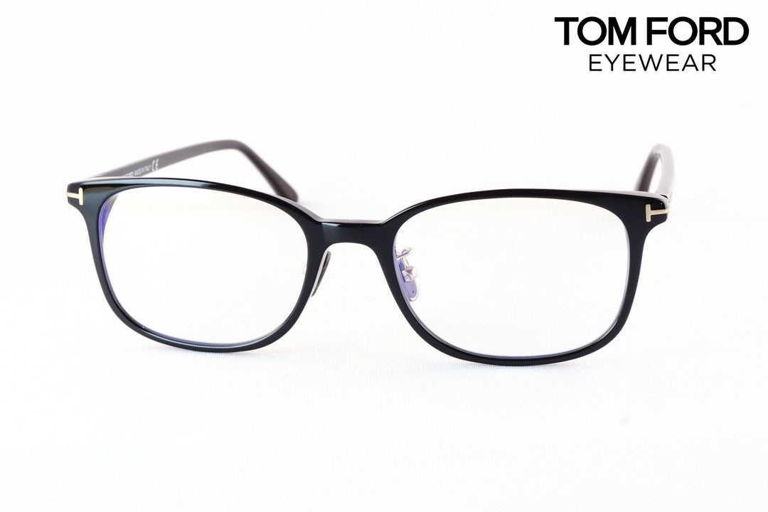 TOM FORD ブルーライトカット TF5852-D-B 001 スクエア メガネ italy イタリア製 トムフォード