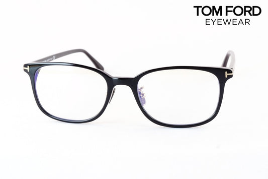 TOM FORD ブルーライトカット TF5852-D-B 001 スクエア メガネ italy イタリア製 トムフォード