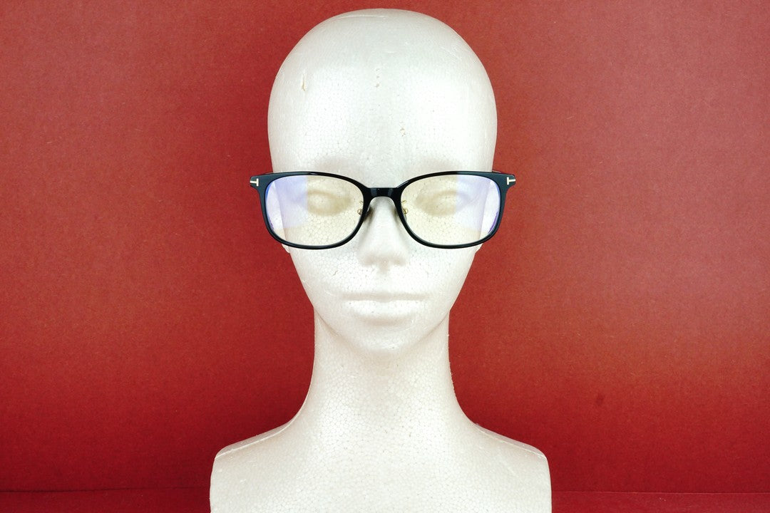 TOM FORD ブルーライトカット TF5852-D-B 001 スクエア メガネ italy イタリア製 トムフォード