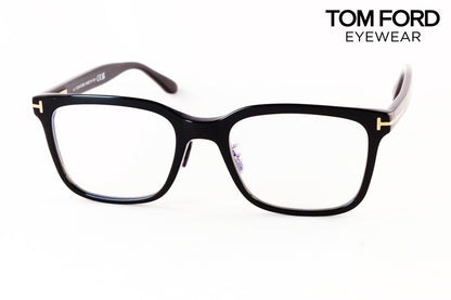 TOM FORD ブルーライトカット TF5853-D-B ECO 001 スクエア メンズ レディース 眼鏡 アジアンフィット メガネ トムフォード