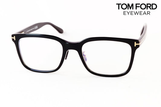 TOM FORD ブルーライトカット TF5853-D-B ECO 001 スクエア メンズ レディース 眼鏡 アジアンフィット メガネ トムフォード