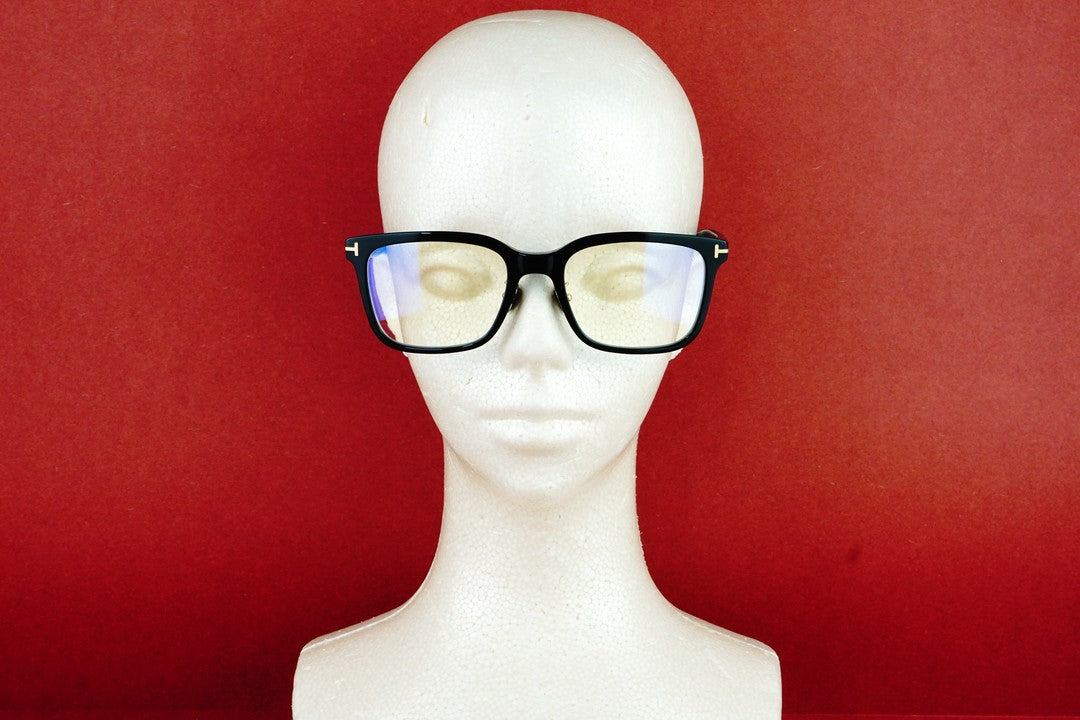 TOM FORD ブルーライトカット TF5853-D-B ECO 001 スクエア メンズ レディース 眼鏡 アジアンフィット メガネ トムフォード