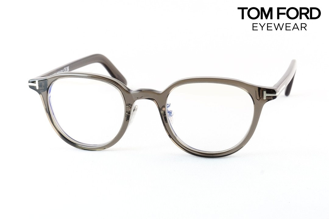 TOM FORD ブルーライトカット TF5857-D-B 020 ボスリントン メンズ レディース おしゃれ アジアンフィット メガネ クリアフレーム ITALY イタリア製 トムフォード