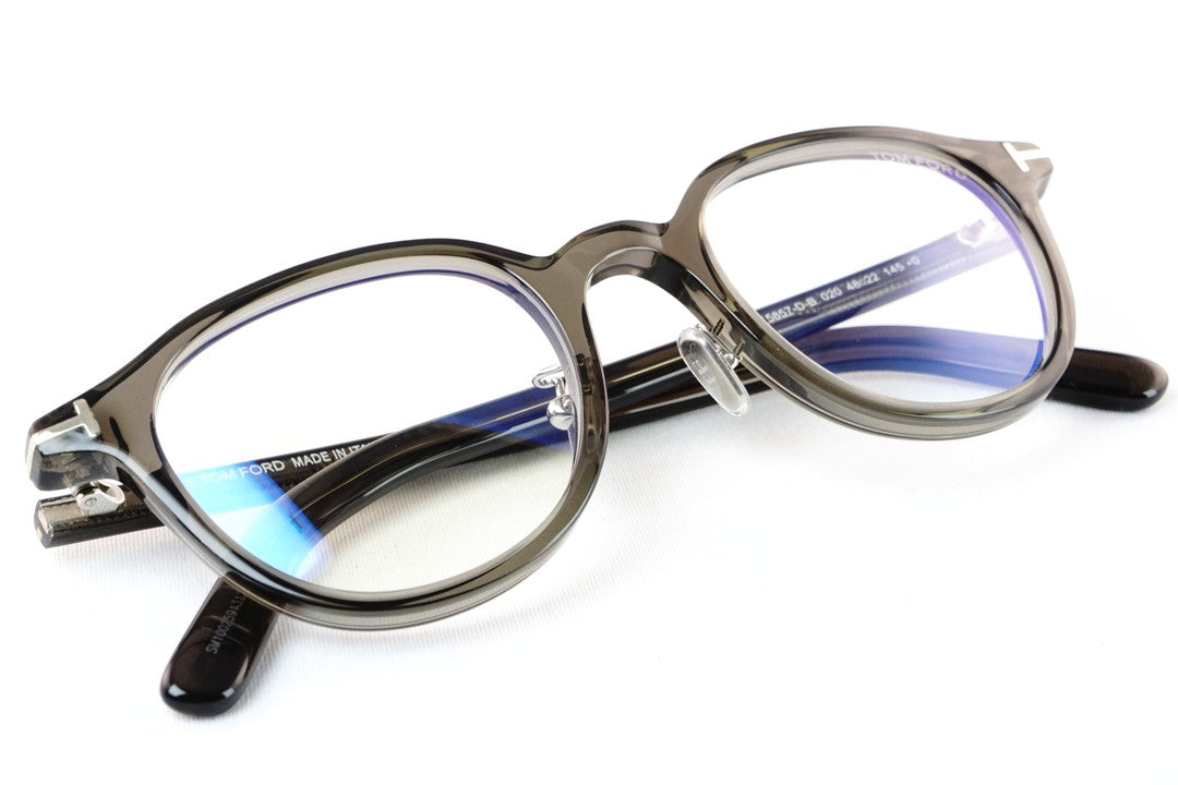 TOM FORD ブルーライトカット TF5857-D-B 020 ボスリントン メンズ レディース おしゃれ アジアンフィット メガネ クリアフレーム ITALY イタリア製 トムフォード