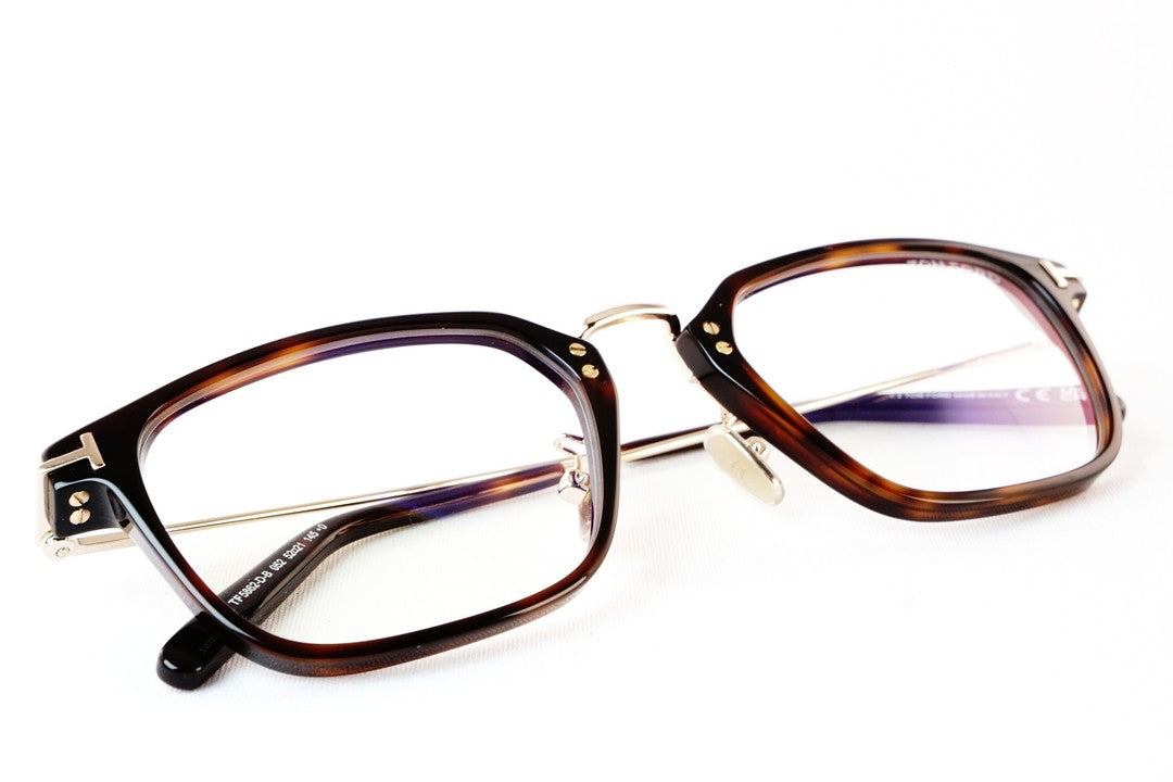 TOM FORD ブルーライトカット TF5862-D-B 052 日本限定 スクエア コンビネーション メンズ レディース 眼鏡 メガネ トムフォード