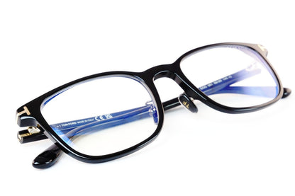 【益若つばささん着用】TOM FORD ブルーライトカット TF5925-D-B ECO 001 ウエリントン メンズ レディース おしゃれ アジアンフィット メガネ ITALY イタリア製 トムフォード