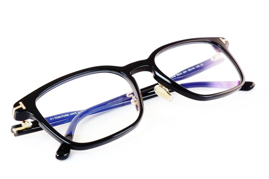 日本限定 TOM FORD ブルーライトカット TF5928-D-B ECO 001 スクエア メンズ レディース おしゃれ アジアンフィット メガネ ITALY イタリア製 トムフォード