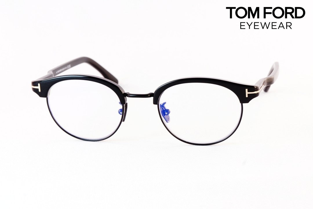 TOM FORD ブルーライトカット TF5933-D-B 001 日本限定 サーモント ブロー オーバル コンビネーション クラシカル メンズ レディース メガネ トムフォード