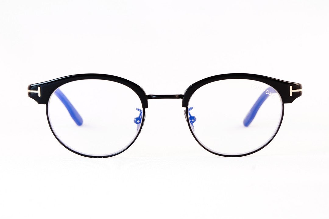 TOM FORD ブルーライトカット TF5933-D-B 001 日本限定 サーモント ブロー オーバル コンビネーション クラシカル メンズ レディース メガネ トムフォード