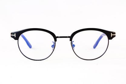 TOM FORD ブルーライトカット TF5933-D-B 001 日本限定 サーモント ブロー オーバル コンビネーション クラシカル メンズ レディース メガネ トムフォード