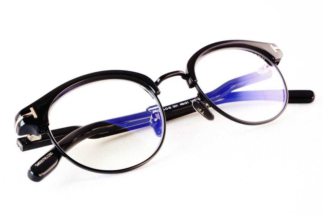 TOM FORD ブルーライトカット TF5933-D-B 001 日本限定 サーモント ブロー オーバル コンビネーション クラシカル メンズ レディース メガネ トムフォード