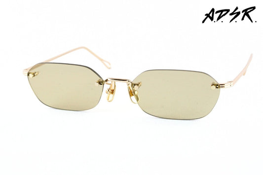 A.D.S.R. サングラス VATH 02b 54サイズ ヘキサゴン ツーポイント リムレス 縁なし ヴァス ADSR エーディーエスアール 正規品