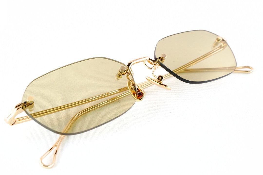 A.D.S.R. サングラス VATH 02b 54サイズ ヘキサゴン ツーポイント リムレス 縁なし ヴァス ADSR エーディーエスアール 正規品