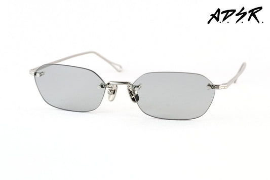 A.D.S.R. サングラス VATH 03b 54サイズ ヘキサゴン ツーポイント リムレス 縁なし ヴァス ADSR エーディーエスアール 正規品