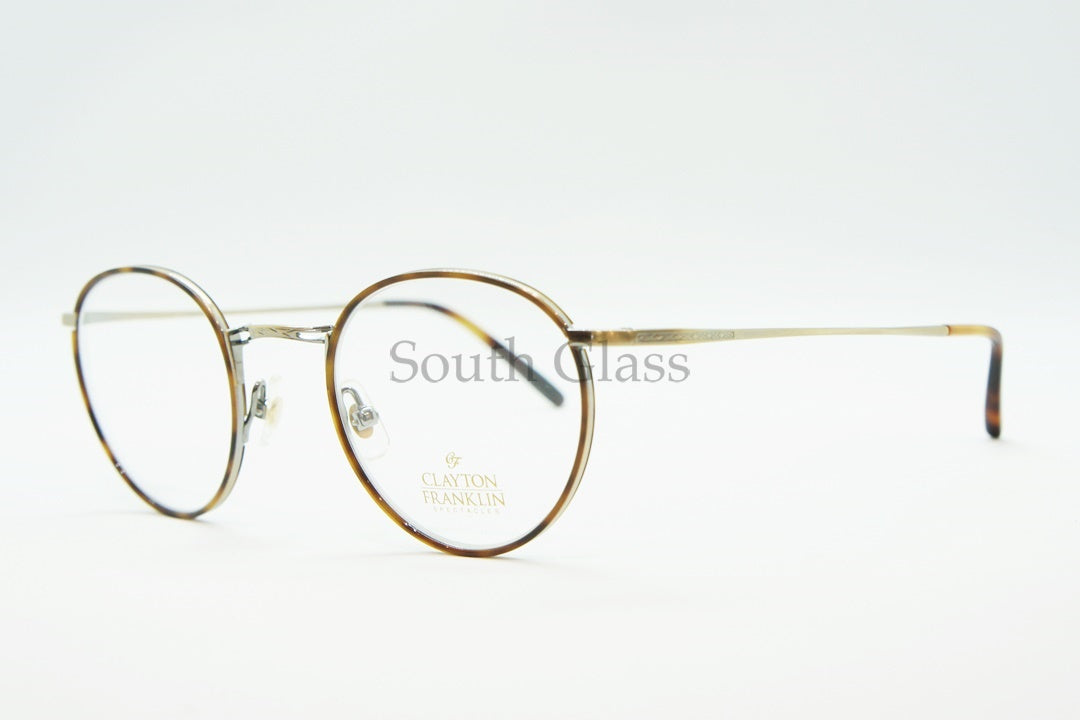 CLAYTON FRANKLIN メガネ 635 AGP 日本製 ボストン セル巻き クレイトンフランクリン 正規品