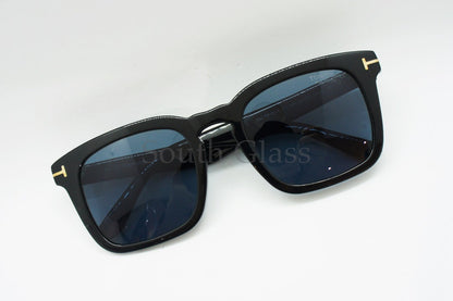 TOM FORD サングラス Dax TF751-F 01V 偏光レンズ スクエア フレーム メンズ レディース メガネ おしゃれ アジアンフィット トムフォード