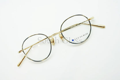 EVE un BLUE メガネ GARDEN DAISY Col.Slate Gray ボストン 丸メガネ イヴアンブルー 正規品