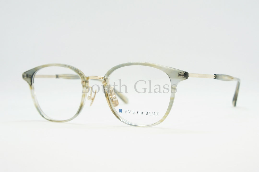 EVE un BLUE メガネ GARDEN LOBELIA Col.Smoky Beige Sasa ウェリントン イヴアンブルー 正規品